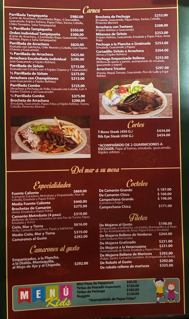 Restaurant La Puntada Menu - Image 2